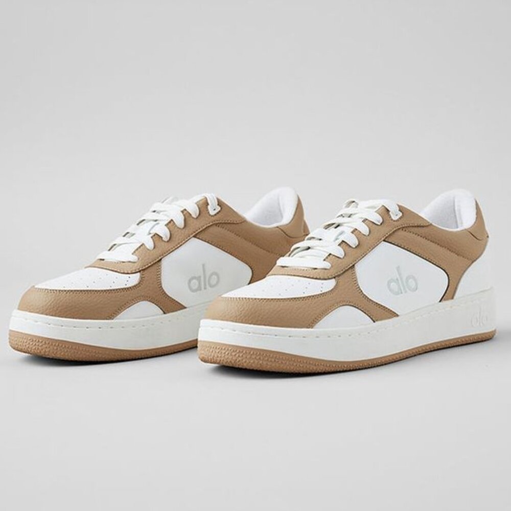 ALO Yoga Tan and White Sneakers